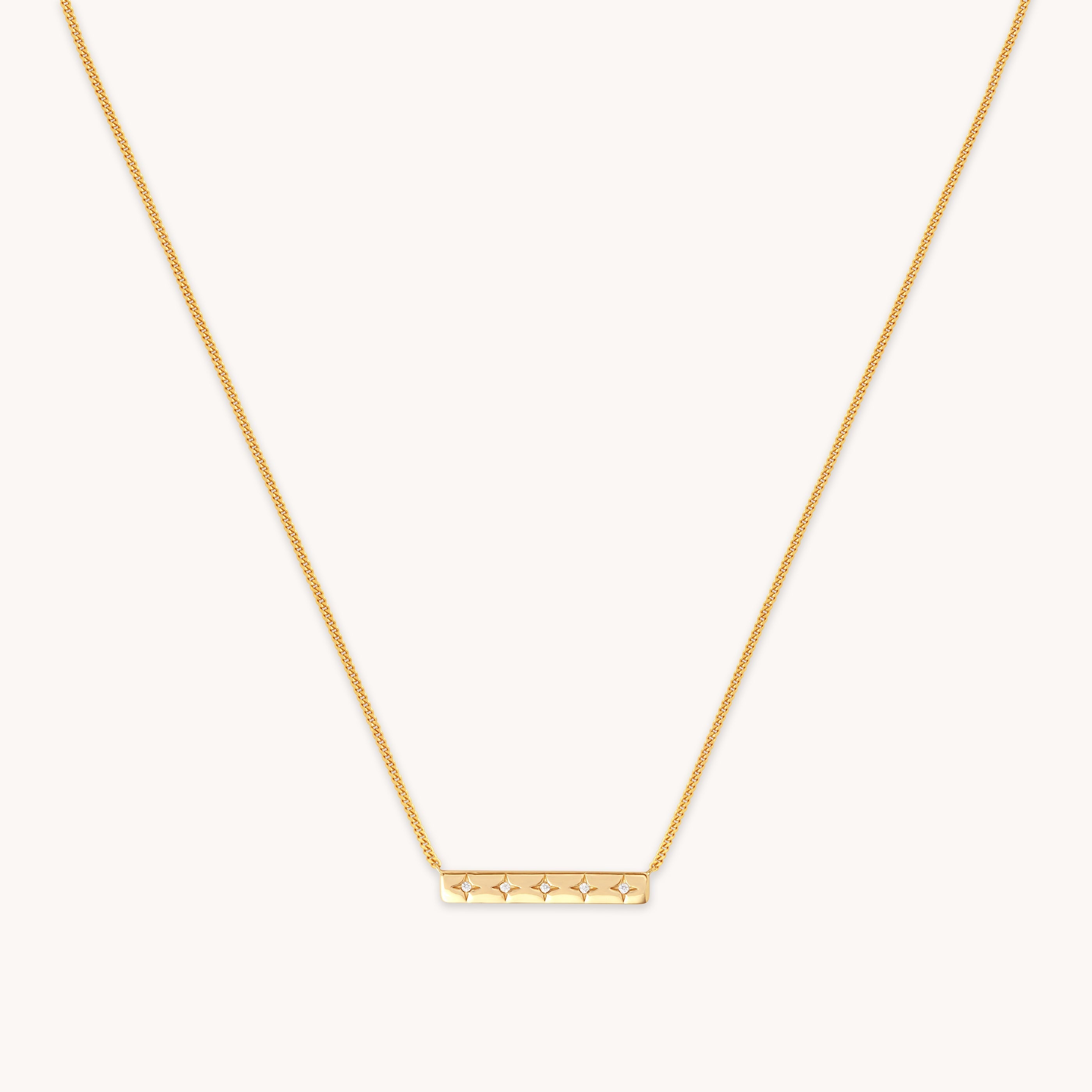 Engraved bar 2025 necklace selfridges