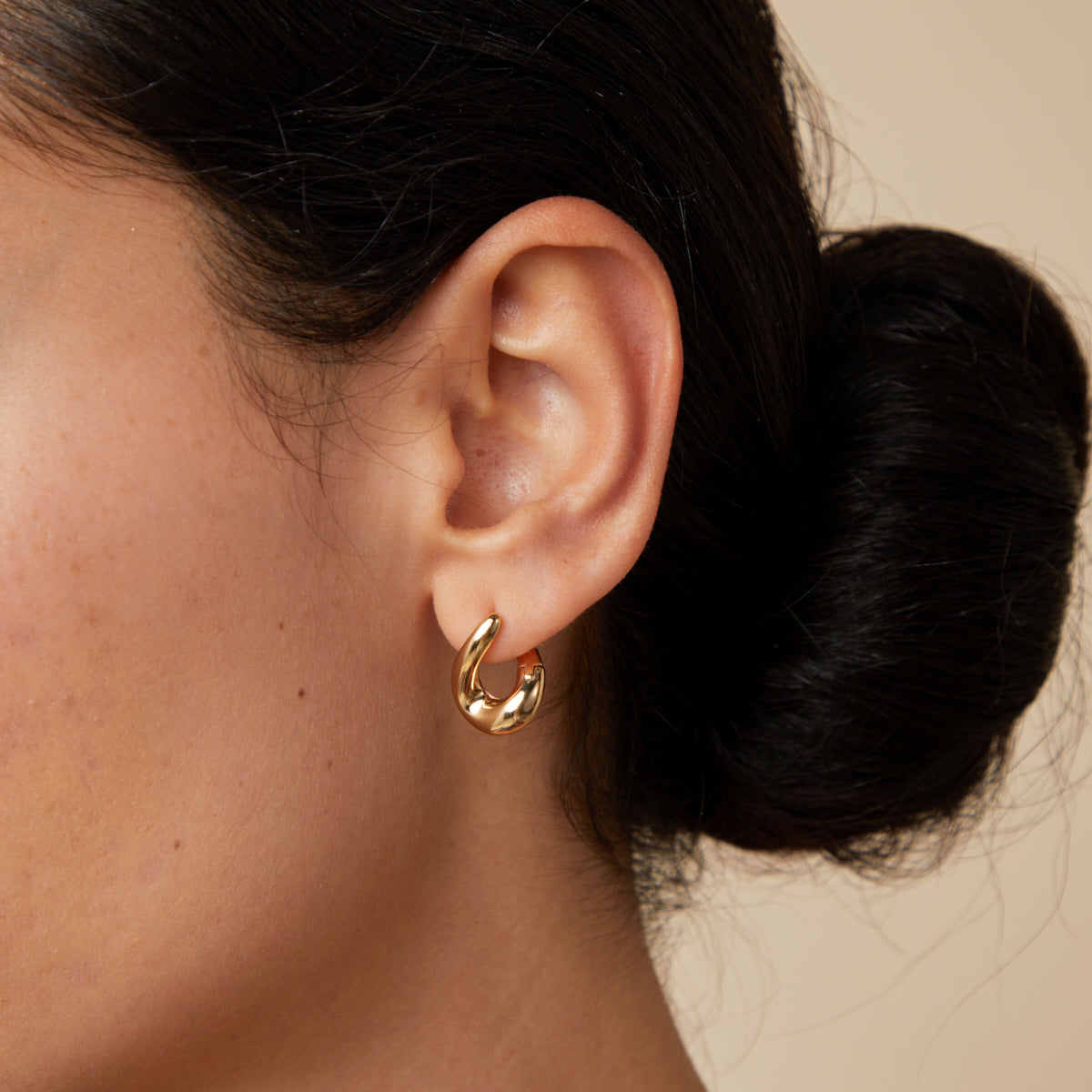 Molten Hoops in Gold