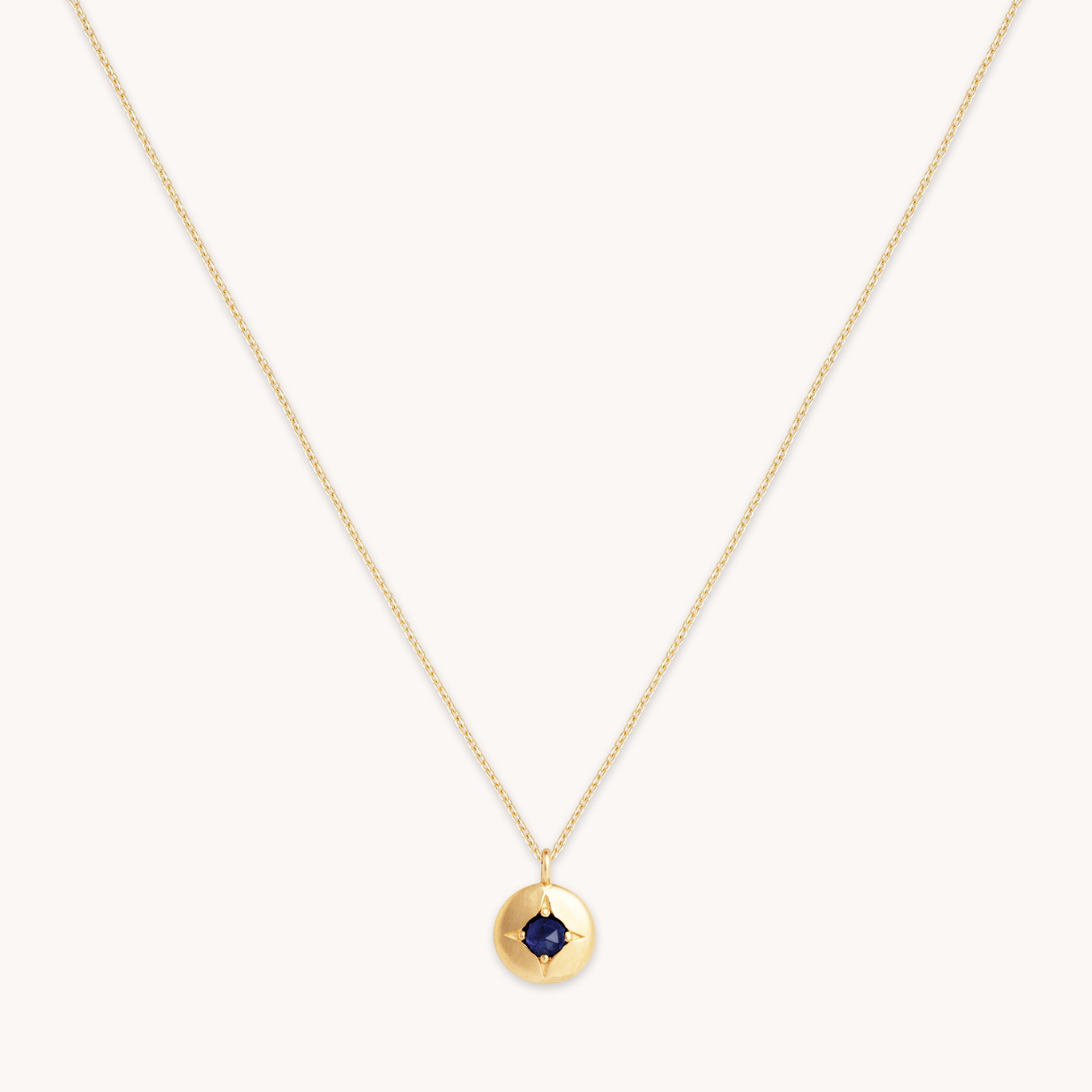 Sapphire online Flower Necklace Solid Gold Sapphire Flower Necklace Solid Gold Dainty Necklace Real Sapphire September Birthstone Genuine Sapphire