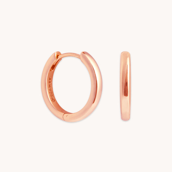 Essential Small Hoops in Rose Gold