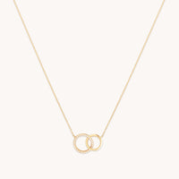 Orbit Topaz Necklace in Solid Gold