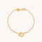 Dome Link Bracelet in Gold