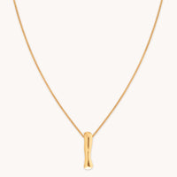 I Initial Bold Pendant Necklace in Gold