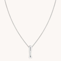 I Initial Bold Pendant Necklace in Silver