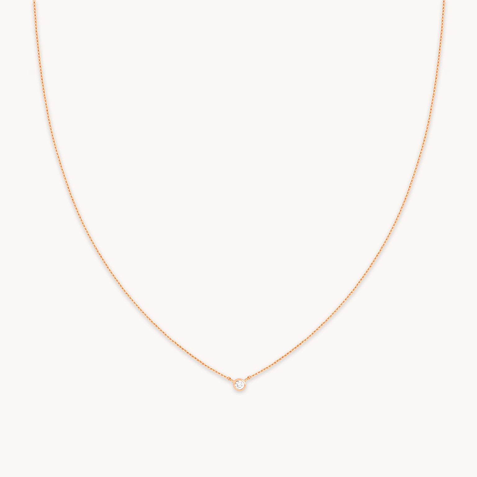Rose Gold Tennis Chain Necklace | Astrid & Miyu Necklaces