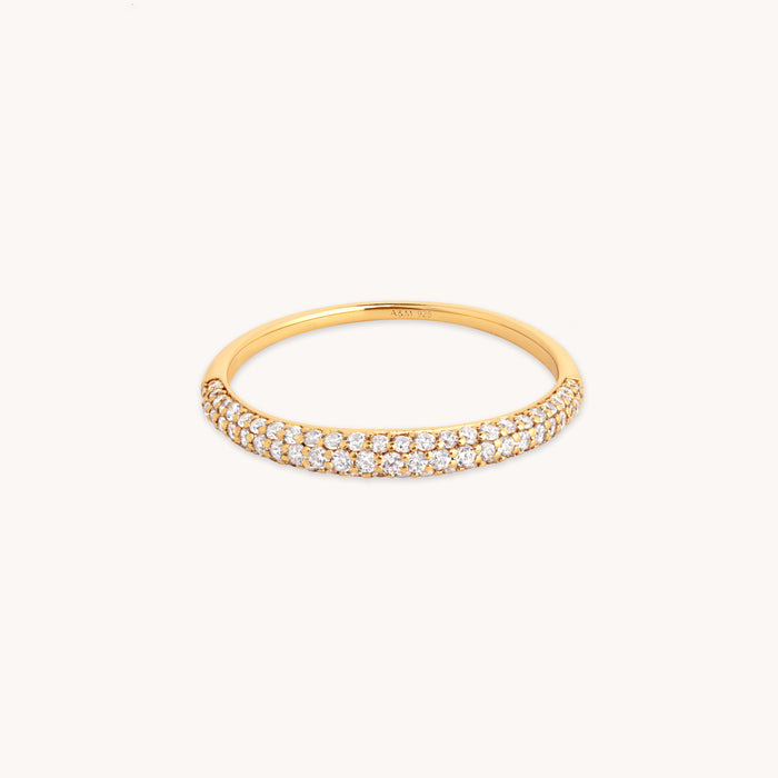 Dome Pavé Ring in Gold