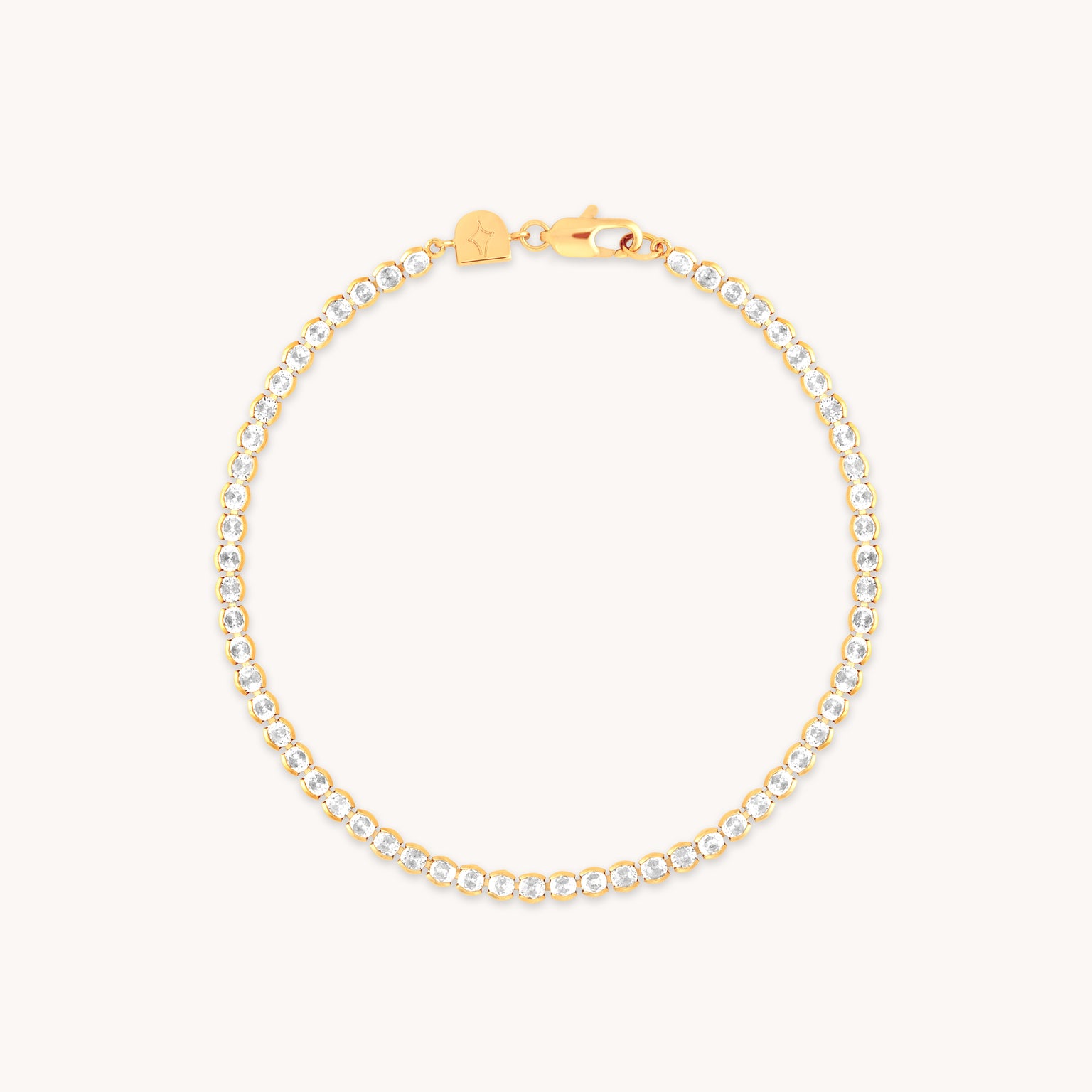Gleam Gold Bold Tennis Chain Bracelet | Astrid & Miyu Bracelets
