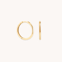 Staple Hoops in Solid Gold