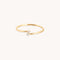 Diamond Duo Open Ring in Solid Gold