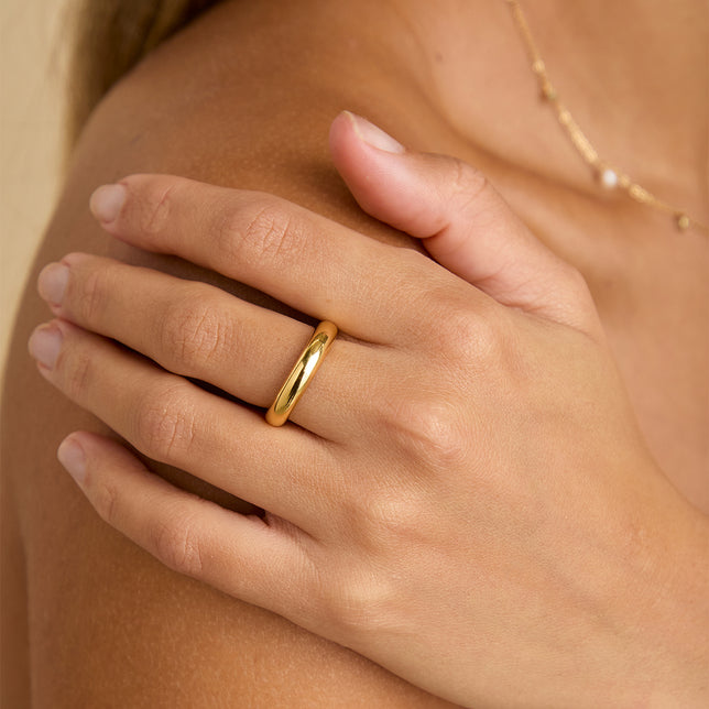 Bold Stacking Ring in Gold