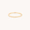 Ridged Band Ring in Solid Gold