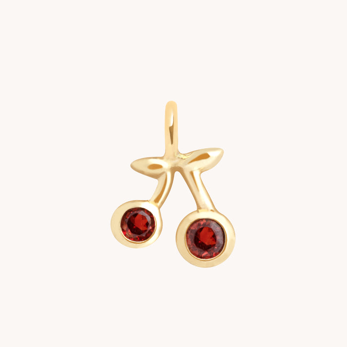 Cherry Charm 9k Gold