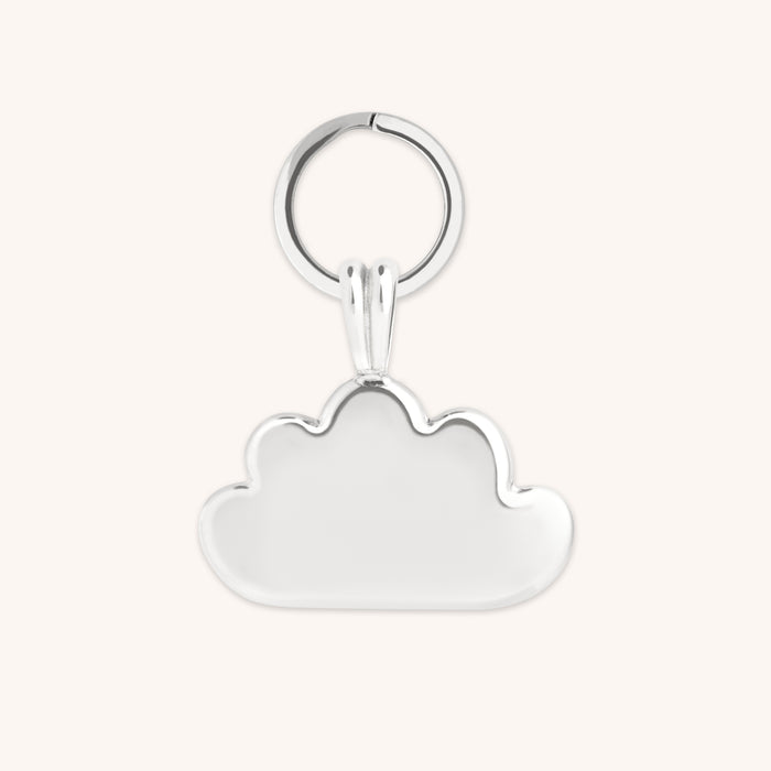 Cloud Pet Tag in Silver