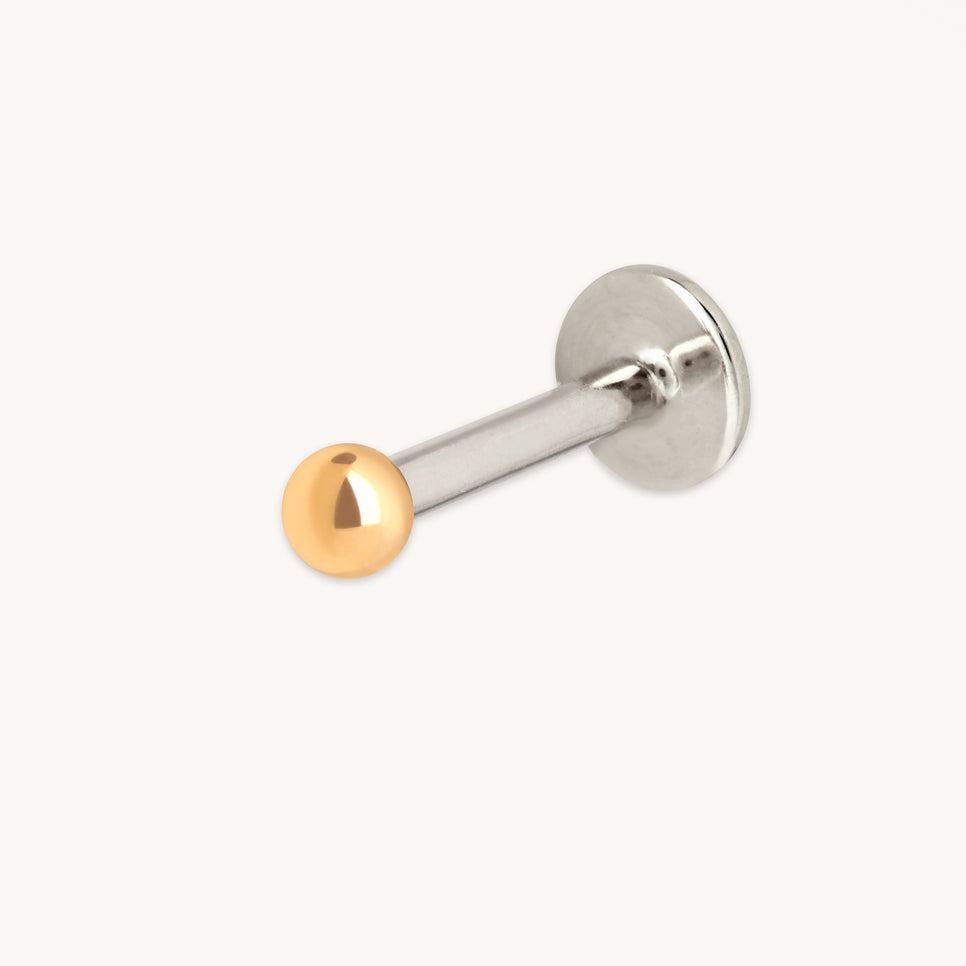 Essential Ball Titanium Piercing Stud in Gold