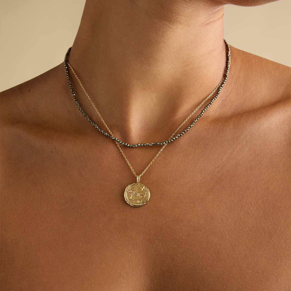 Ironstone Gemstone Necklace in 9k Gold