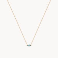 Alexandrite Marquise Necklace in Solid Gold