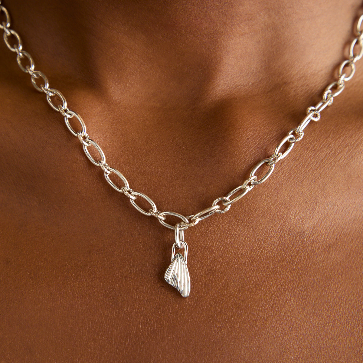 Wing Talisman Charm in Silver