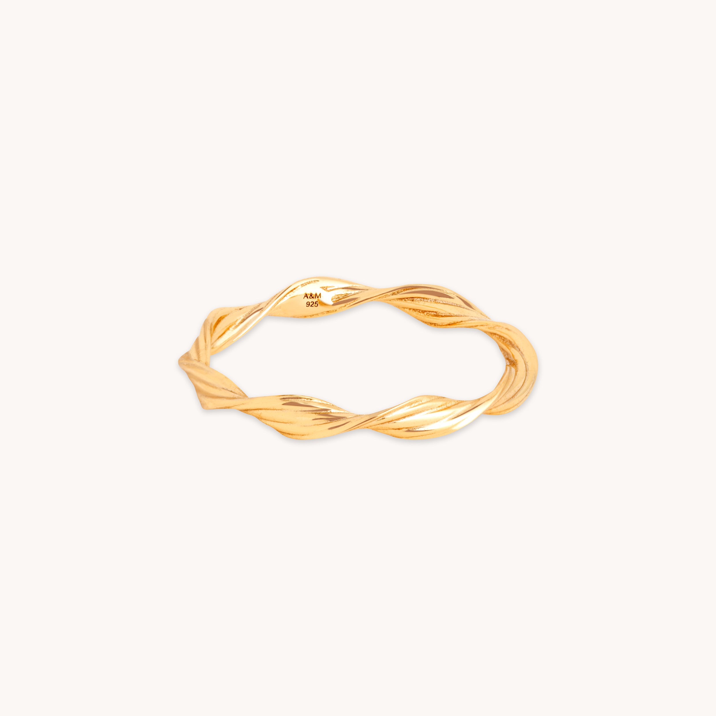 Twist Band Ring in Gold