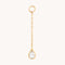 White Topaz Ear Curation Chain™ in Solid Gold