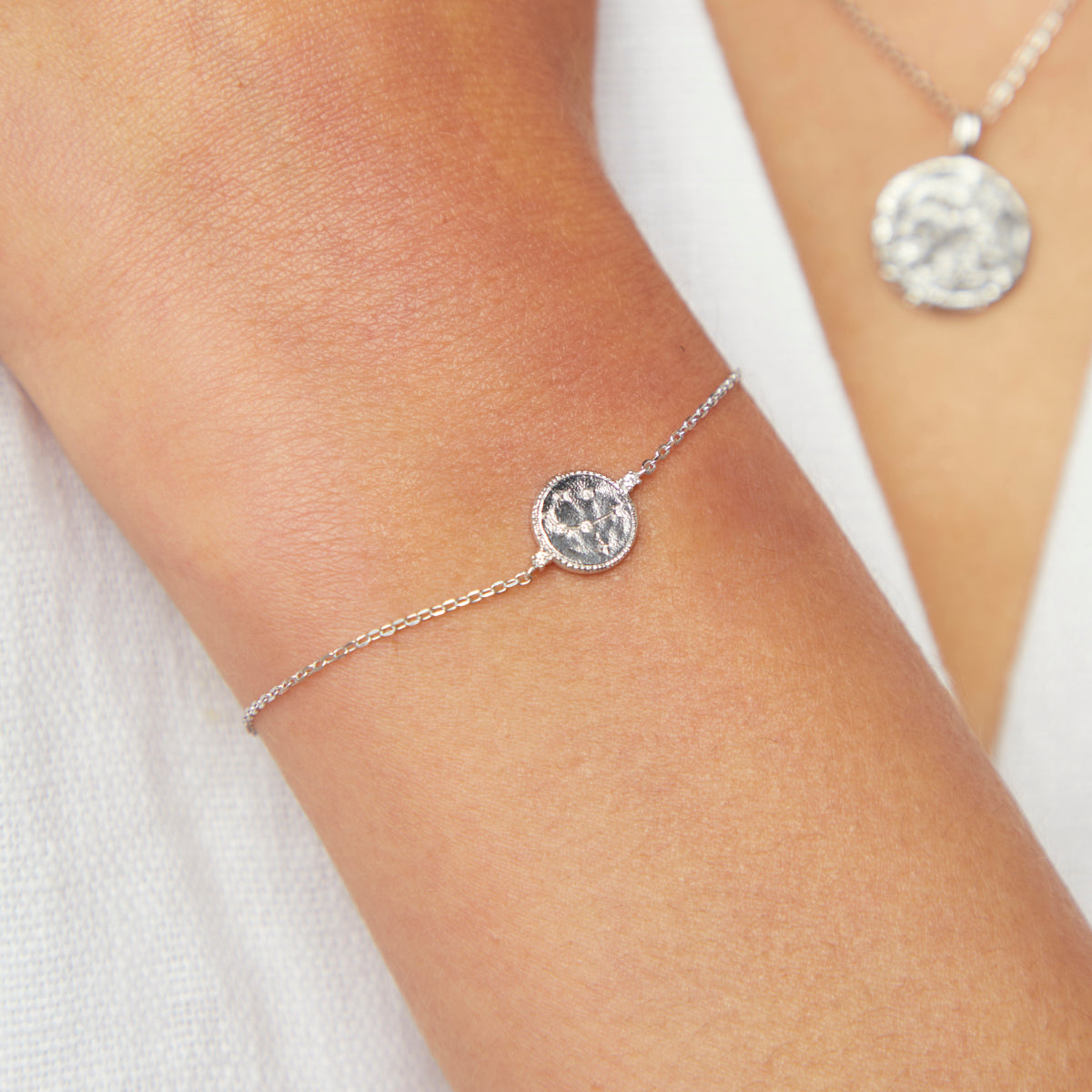 Aries Zodiac Bracelet in Silver