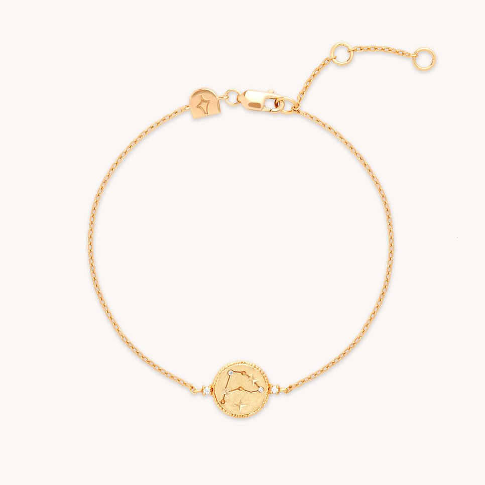 Capricorn Zodiac Bracelet in Gold