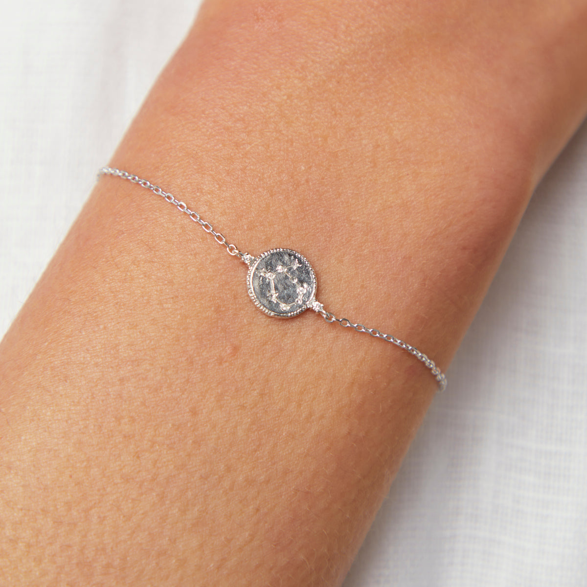 Gemini Zodiac Bracelet in Silver