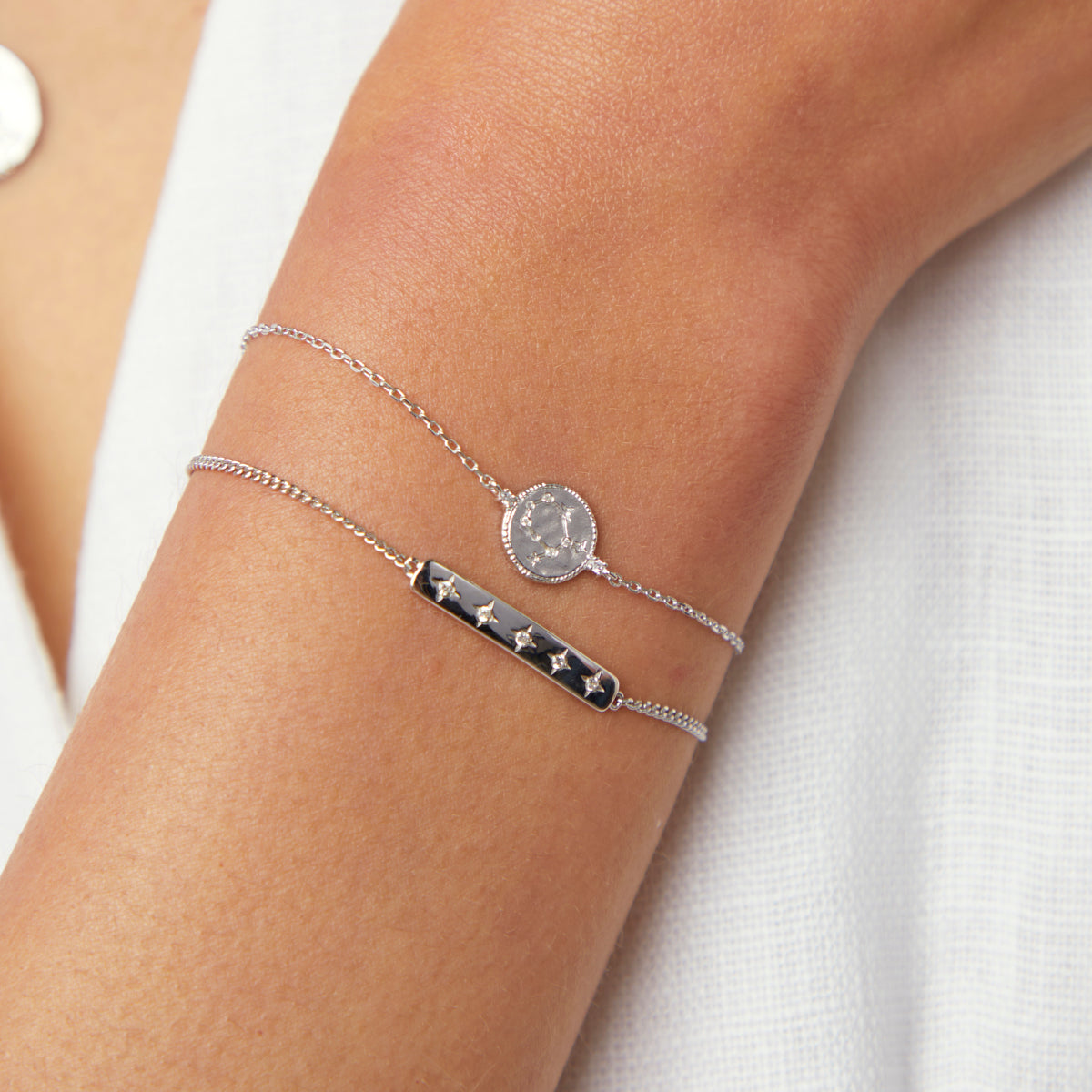 Gemini Zodiac Bracelet in Silver