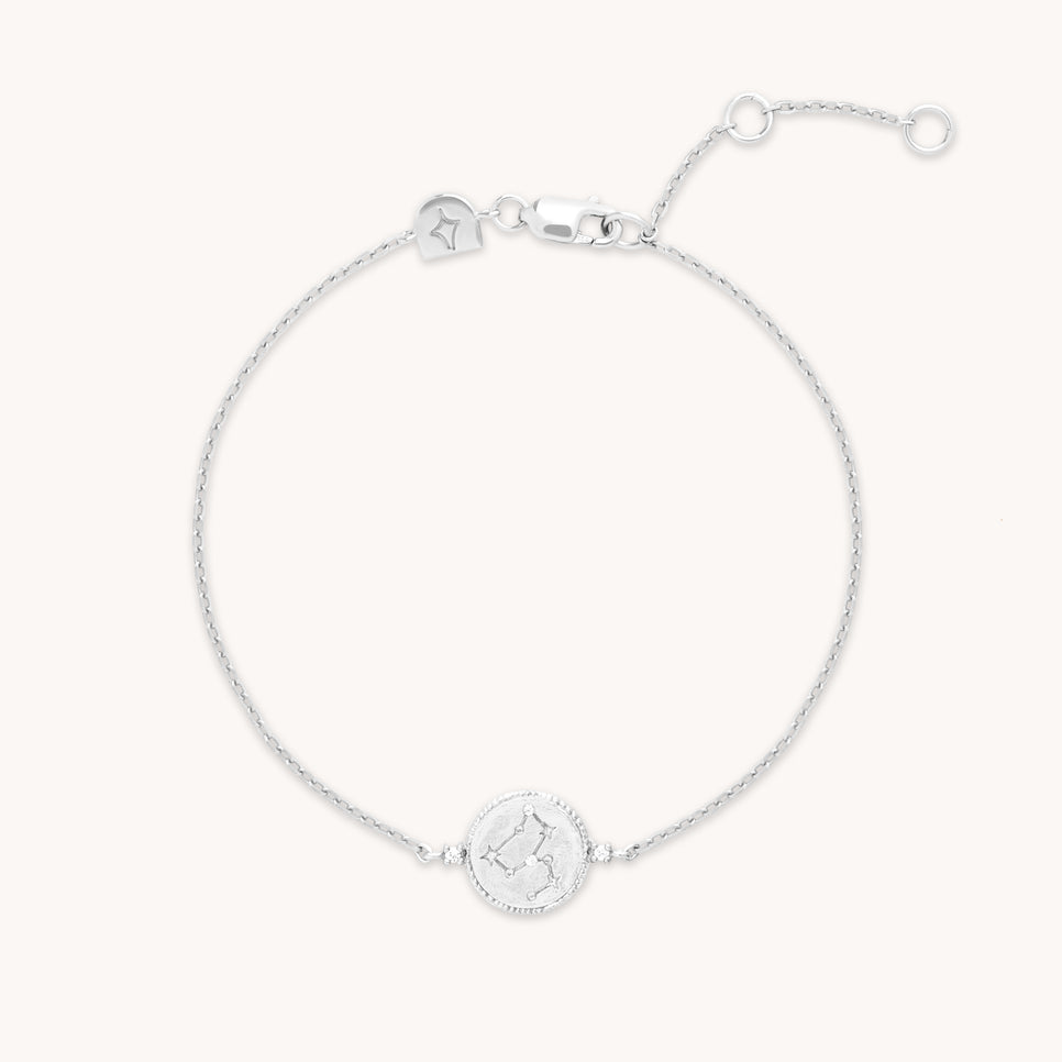 Leo Zodiac Bracelet in Silver