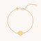 Pisces Zodiac Bracelet in Gold