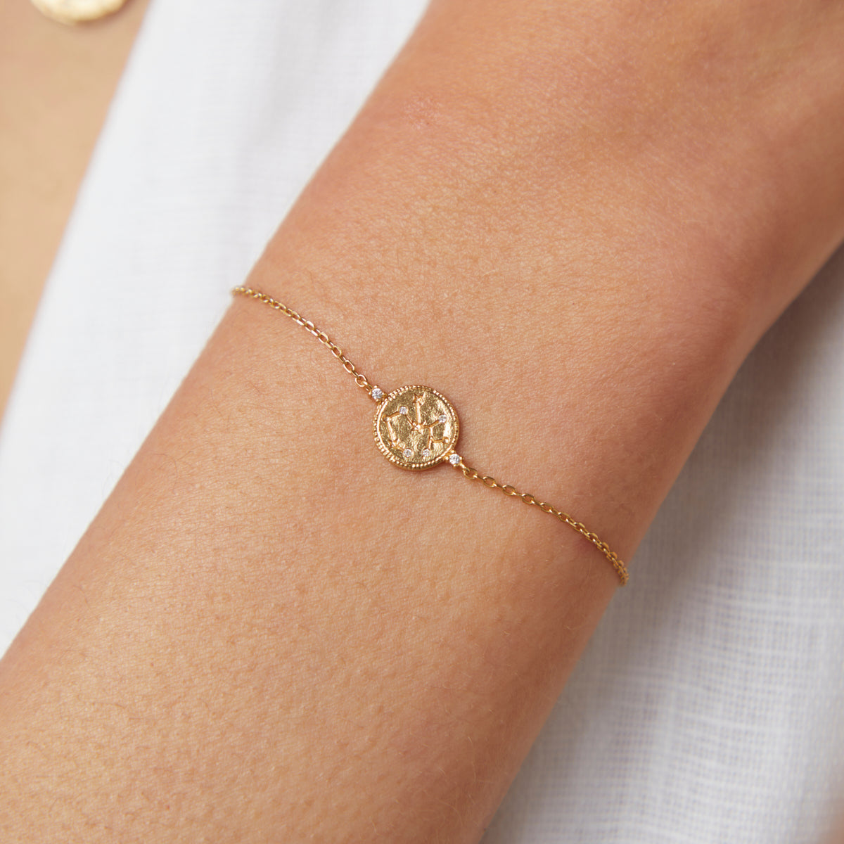 Sagittarius Zodiac Bracelet in Gold