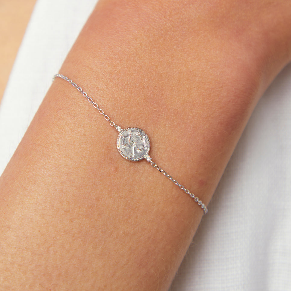 Sagittarius Zodiac Bracelet in Silver