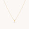 White Topaz Heart Pendant Necklace in Solid Gold