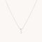 White Topaz Heart Pendant Necklace in Solid White Gold