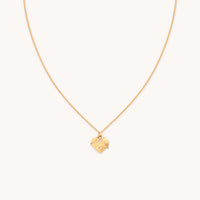 Heart & Snake Pendant Necklace in Gold