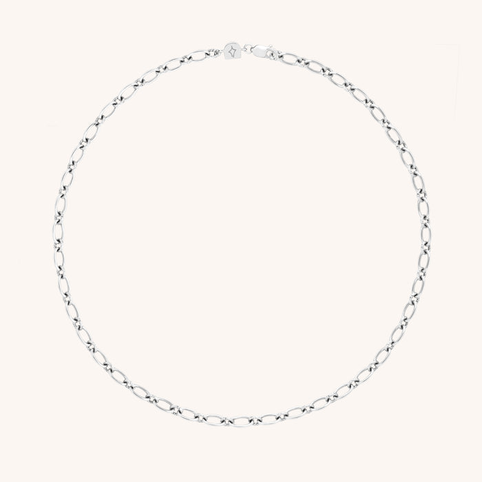 Bold Link Chain Necklace in Silver