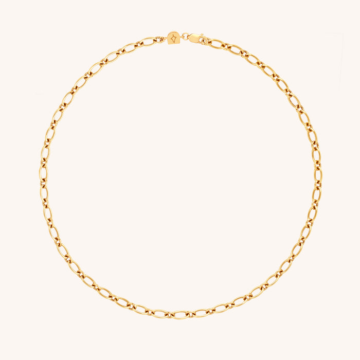 Bold Link Chain Necklace in Gold