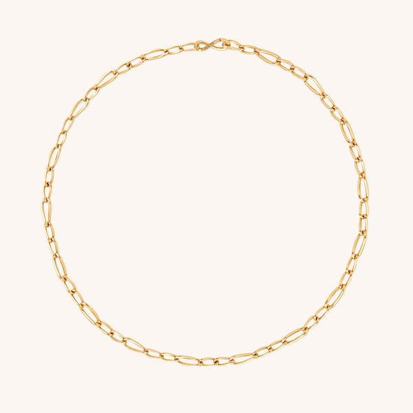 Infinite Slim Chain Necklace in Gold