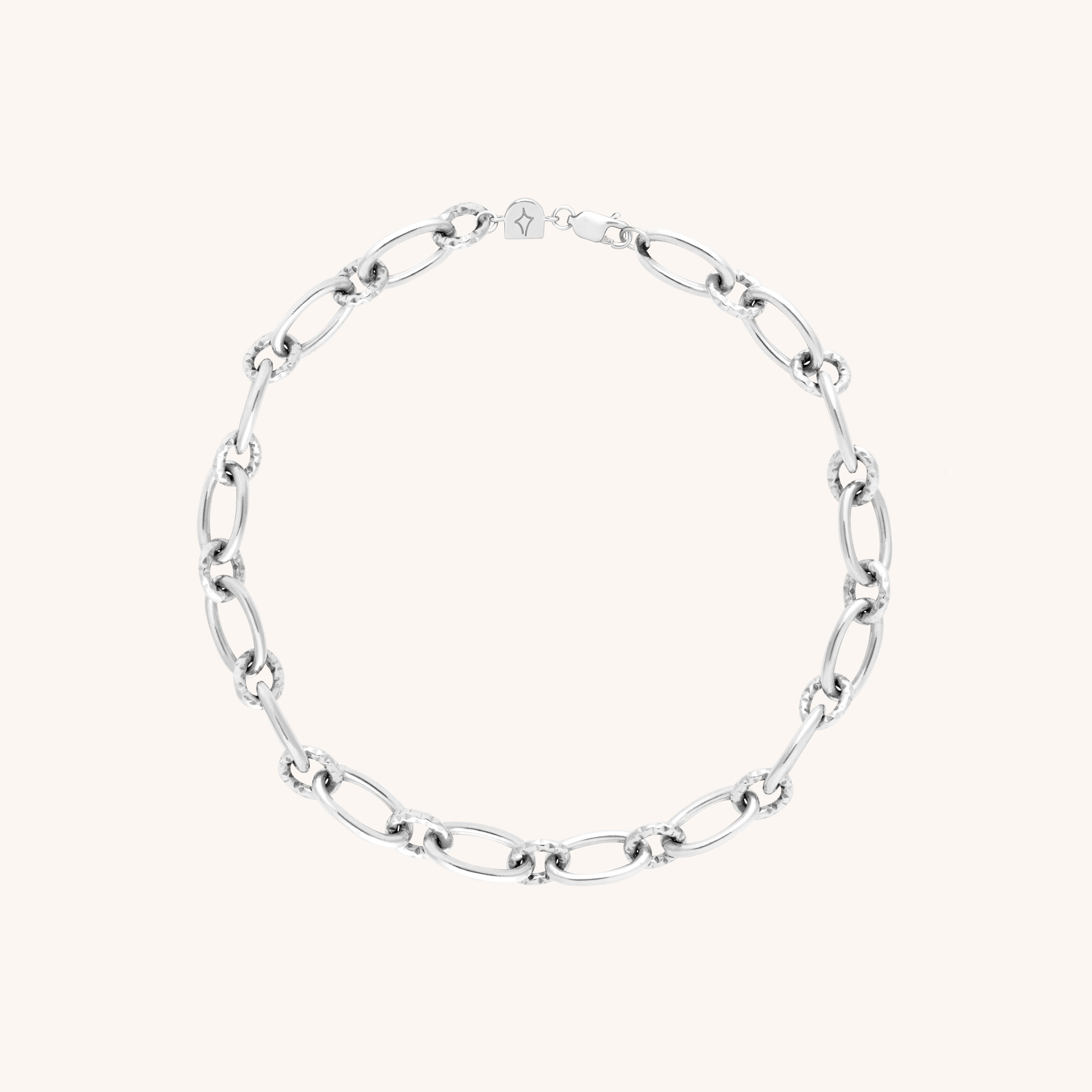 Bold Link Chain Bracelet in Silver