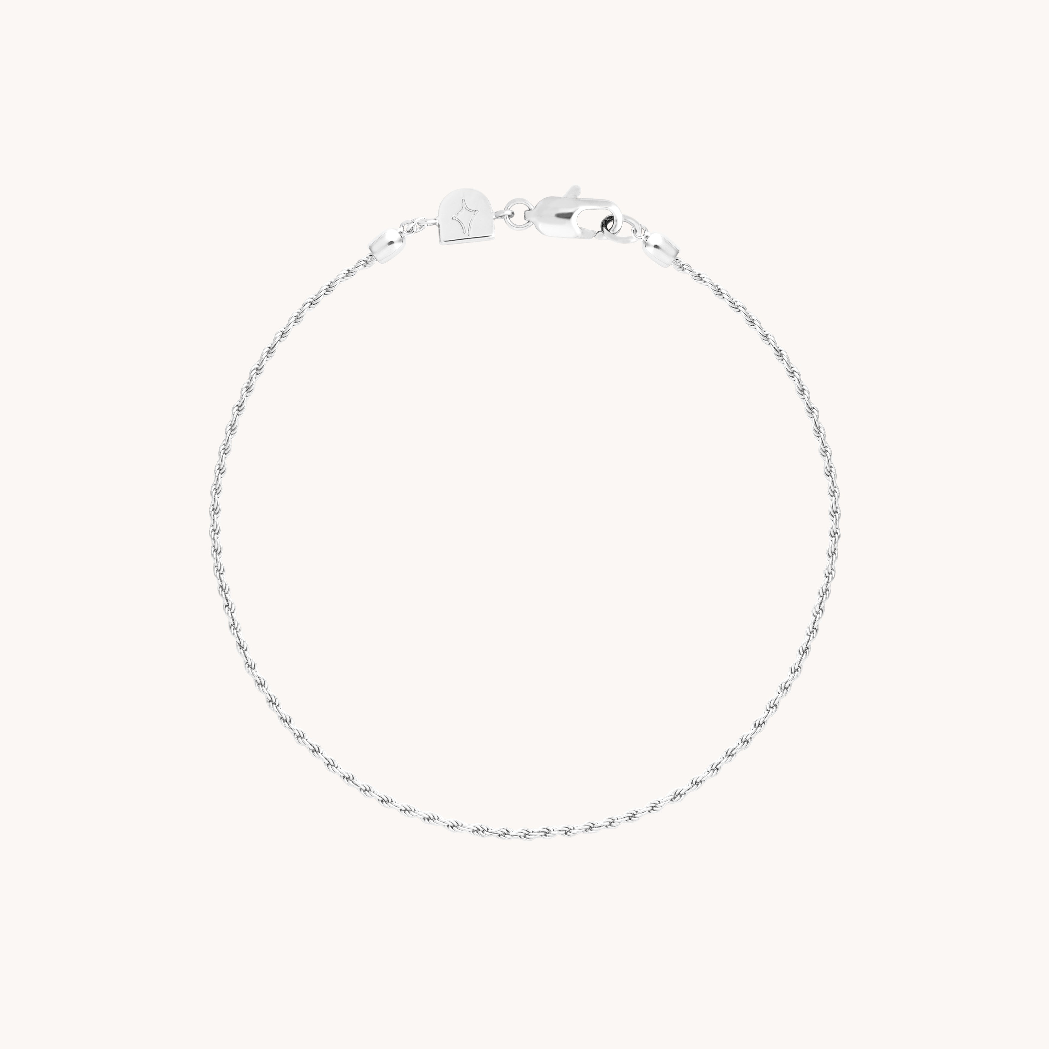 Essential Rope Chain Bracelet in Silver