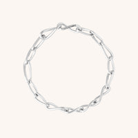 Infinite Chain Bracelet in Silver