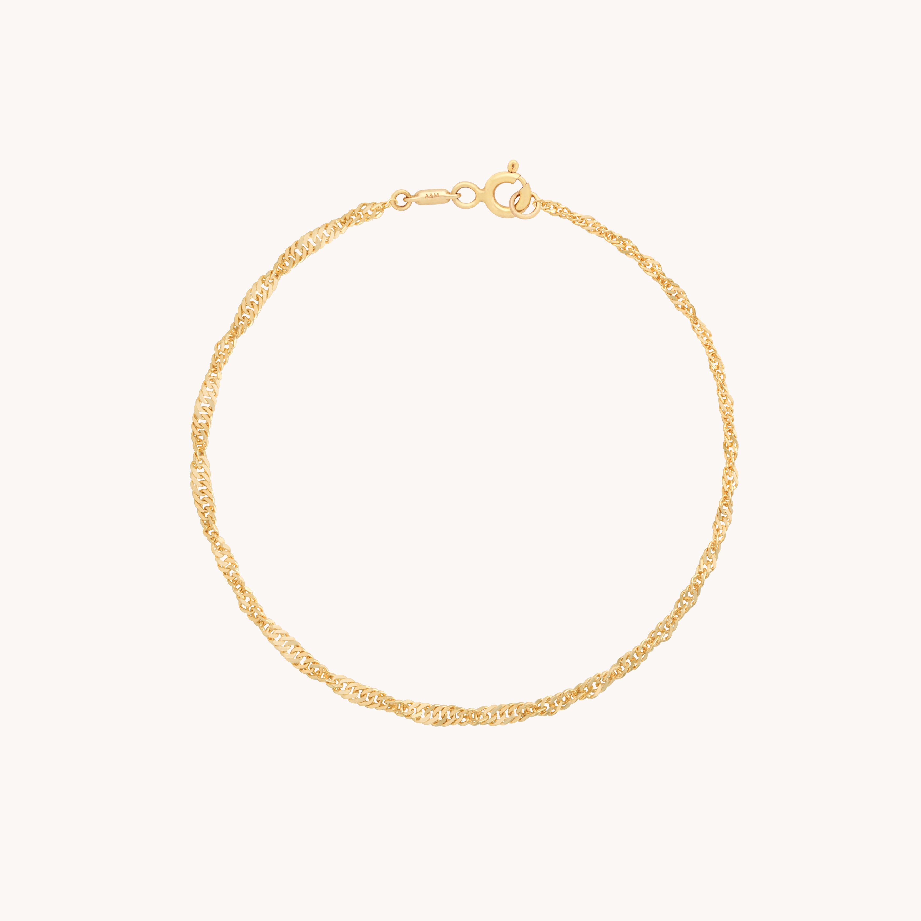 Bold Astrid Chain Bracelet in Solid Gold