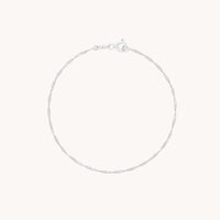 Astrid Chain Bracelet in Solid White Gold