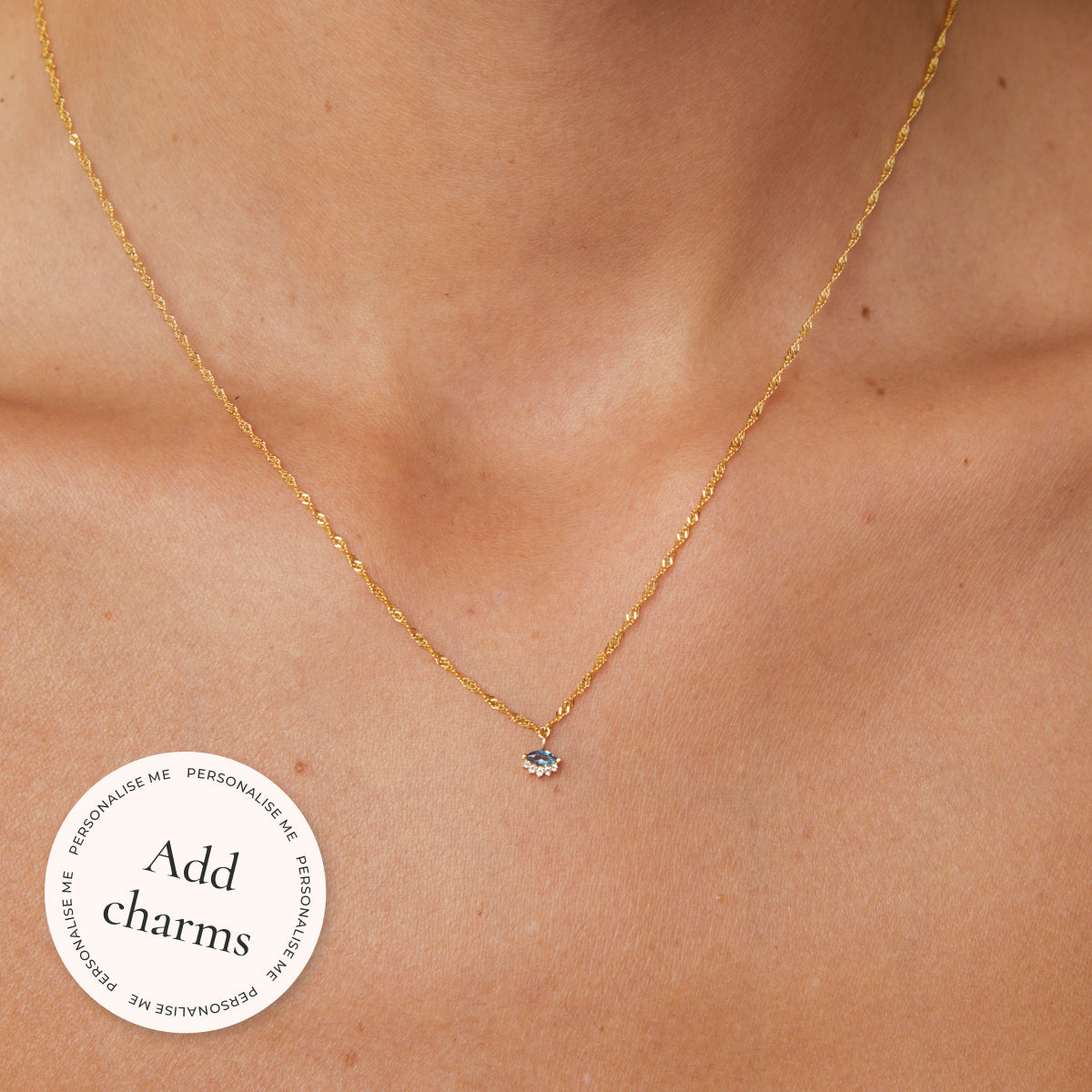 Bold Astrid Chain Necklace in Solid Gold