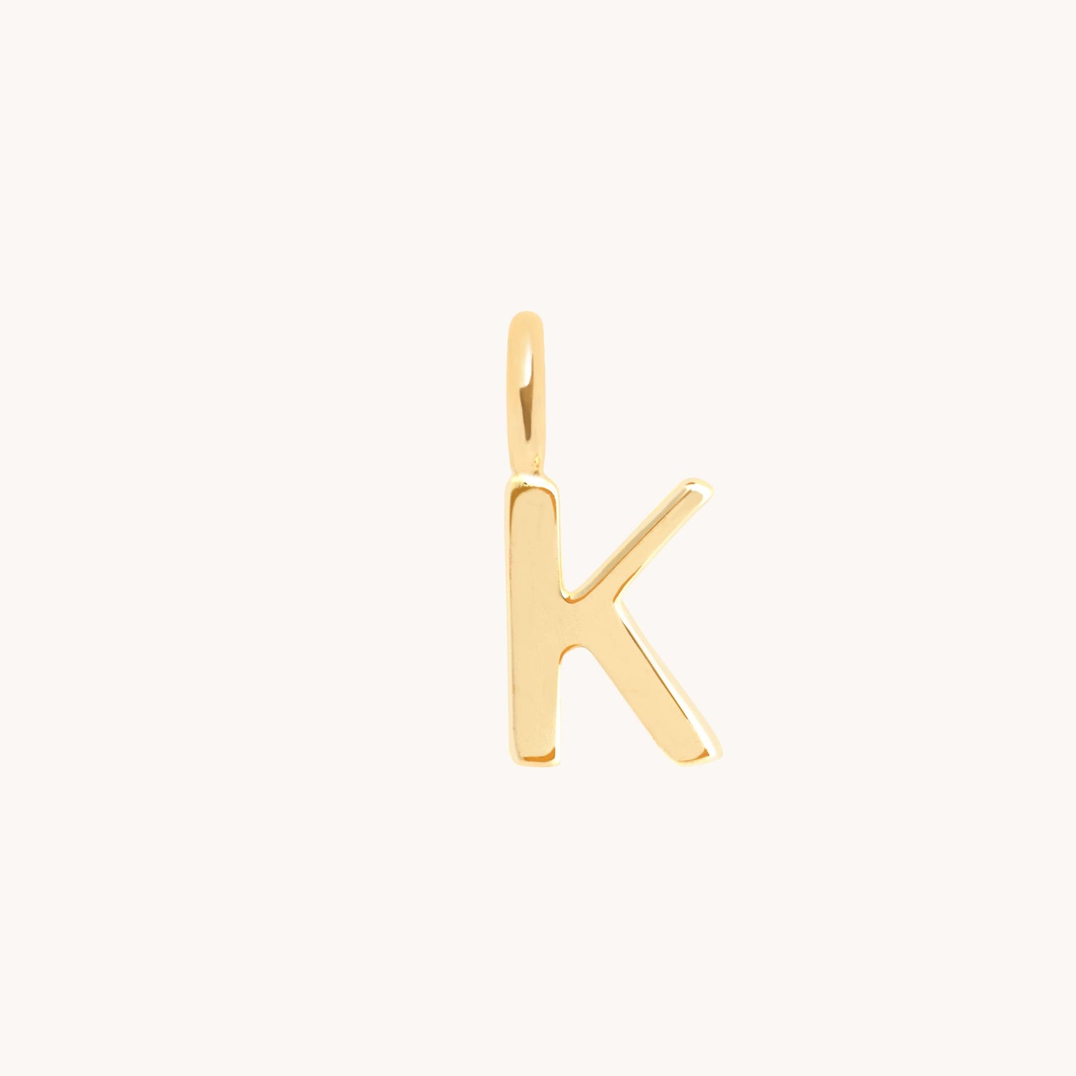 K Initial Charm 9k Gold