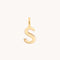 S Initial Charm 9k Gold