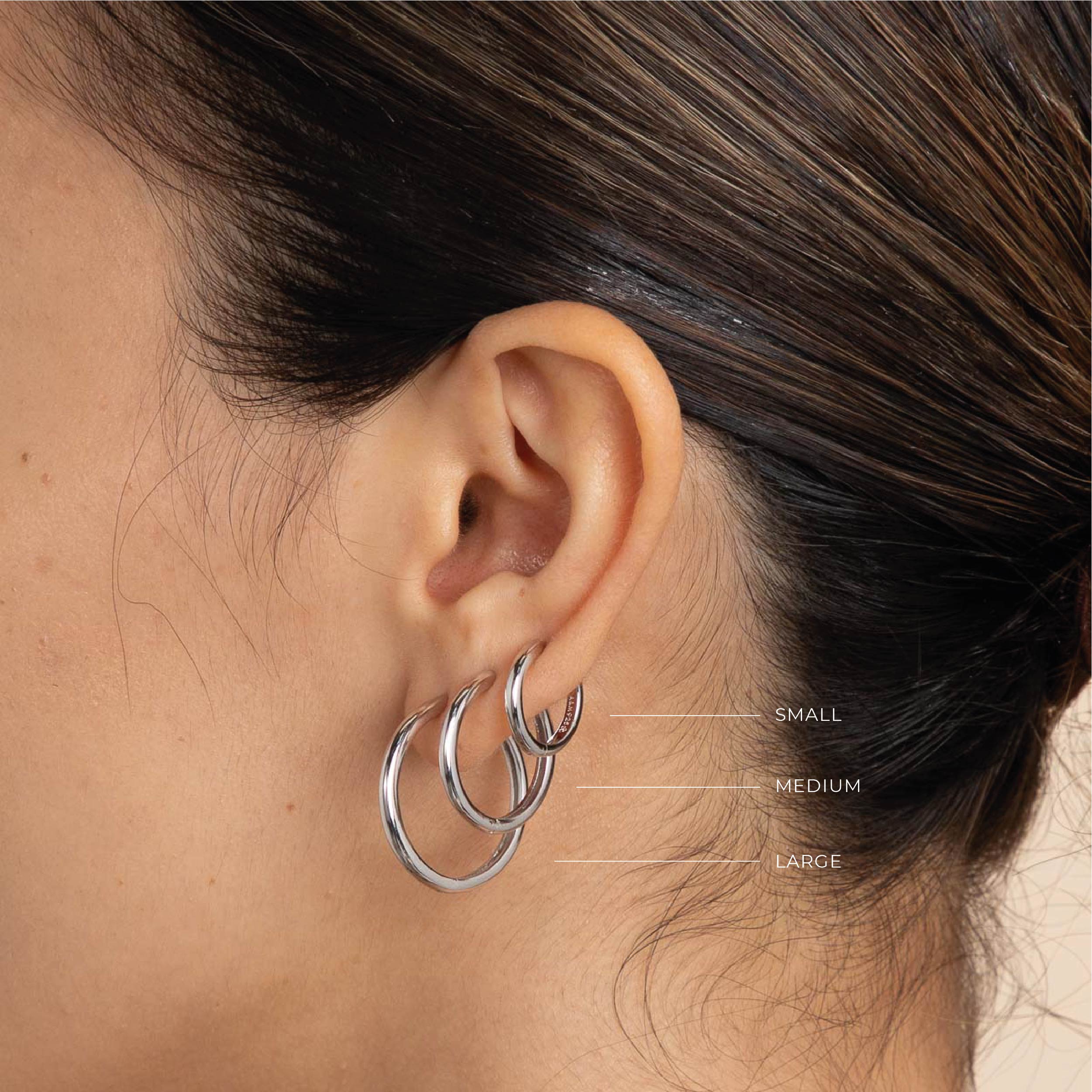 Small on sale silver hoops