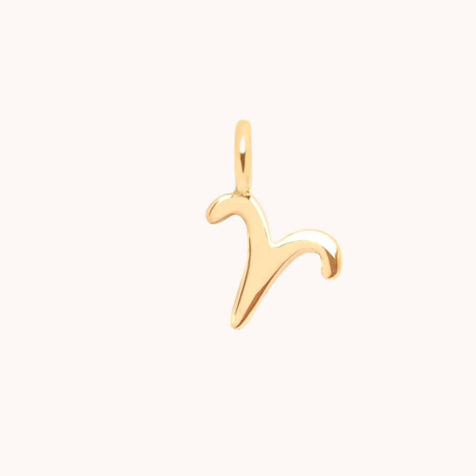 Aries Zodiac Charm 9k Gold