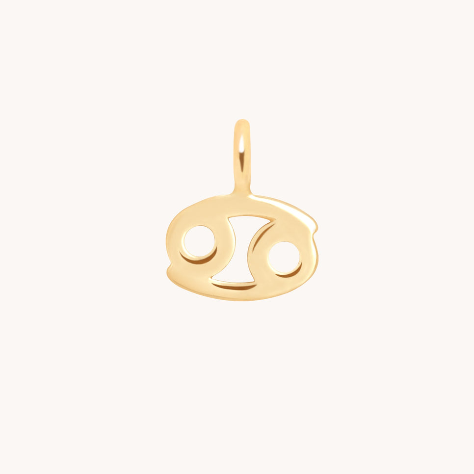 Cancer Zodiac Charm 9k Gold