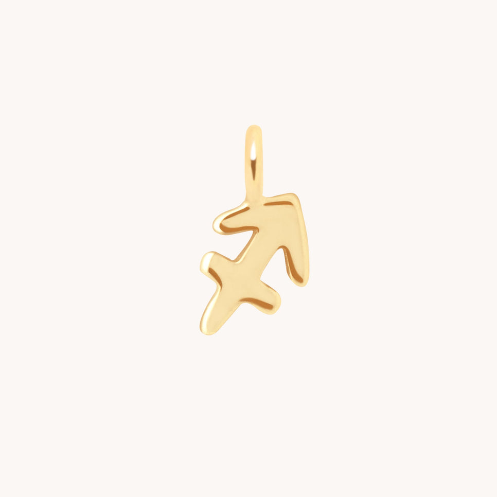 Sagittarius Zodiac Charm 9k Gold