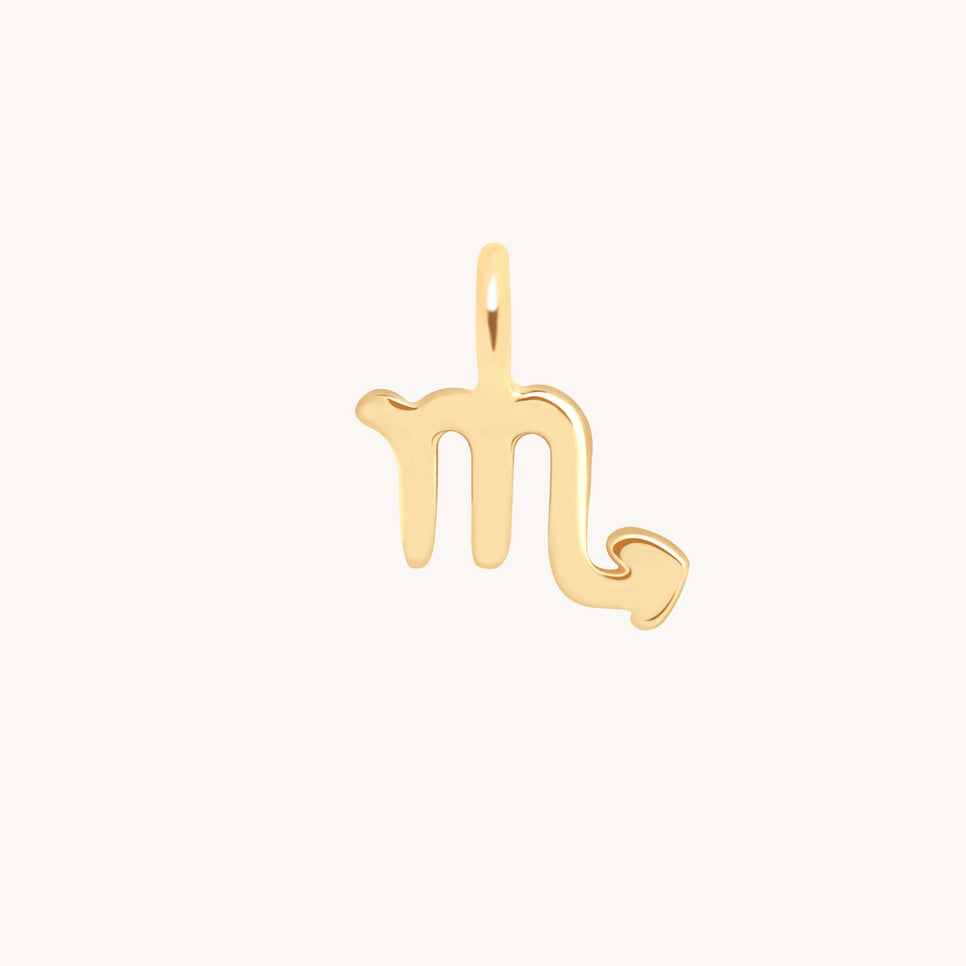 Scorpio Zodiac Charm 9k Gold